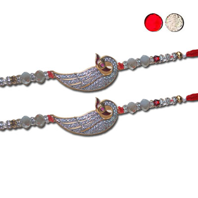 "AMERICAN DIAMOND (AD) RAKHIS -AD 4310 A- 10(2 RAKHIS) - Click here to View more details about this Product